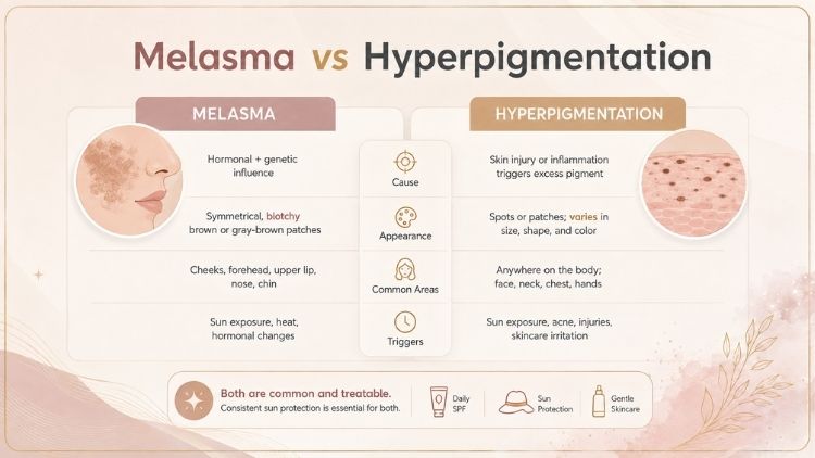 Melasma vs Hyperpigmentation: What the Difference Means for Your Skin